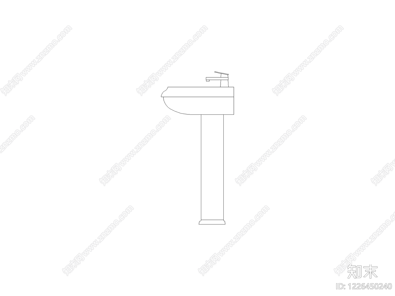 卫浴设施cad施工图下载【ID:1226450240】