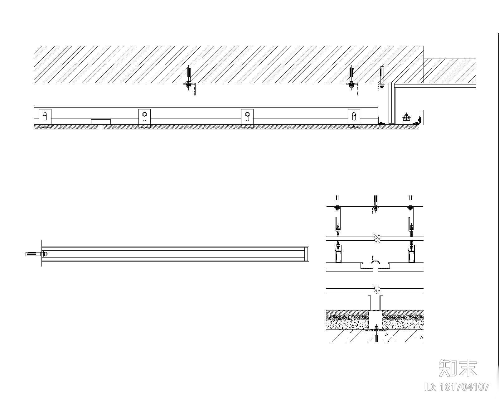 御景国际售楼部设计施工图（CAD）cad施工图下载【ID:161704107】