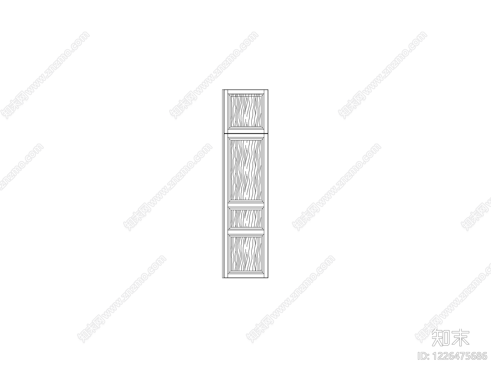 柜子cad施工图下载【ID:1226475686】
