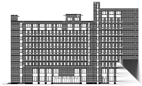 某十二层办公楼建筑方案图cad施工图下载【ID:151434198】