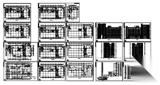 某十二层办公楼建筑方案图cad施工图下载【ID:151434198】