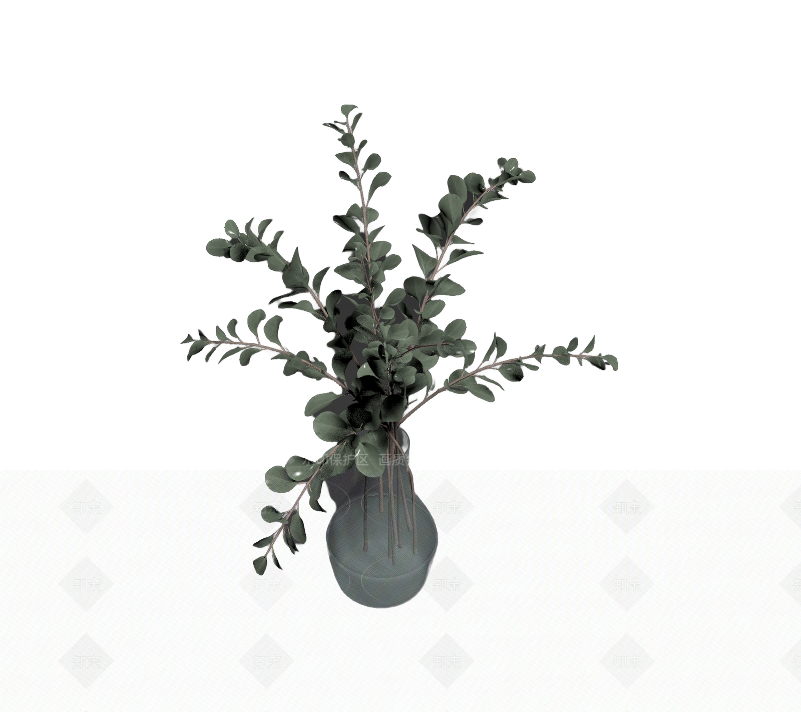 带盆绿植装饰3D模型下载【ID:1206205449】