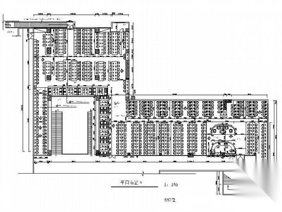 大型现代网吧空间装修图(含效果)施工图下载【ID:160711174】