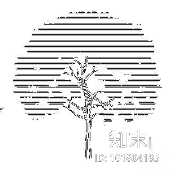 CAD景观植物图例cad施工图下载【ID:161804185】