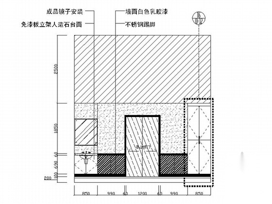 [原创]现代简洁口腔门诊医院装修施工图施工图下载【ID:160701129】