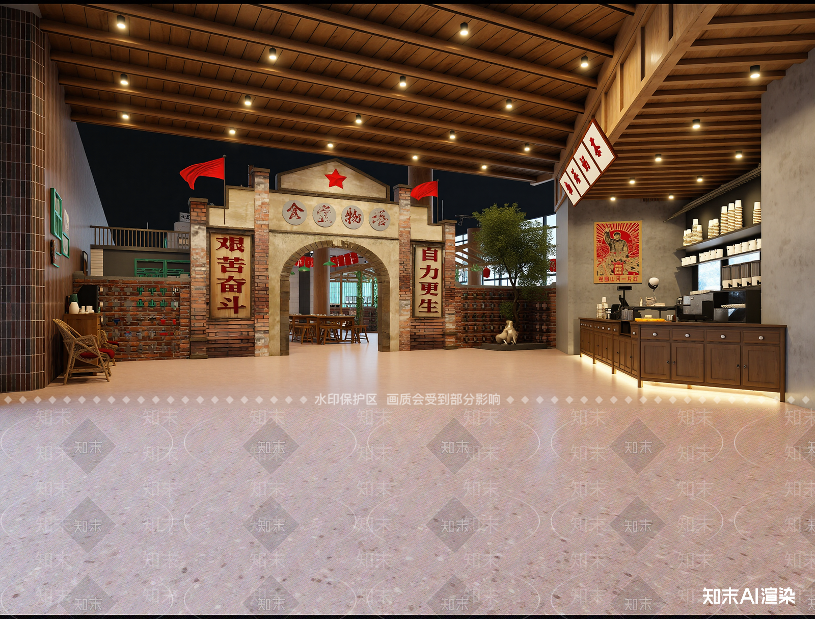 现代其他餐饮空间3D模型下载【ID:1214167803】