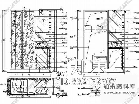 图块/节点酒店客房烤漆玻璃衣柜详图施工图下载【ID:832179707】