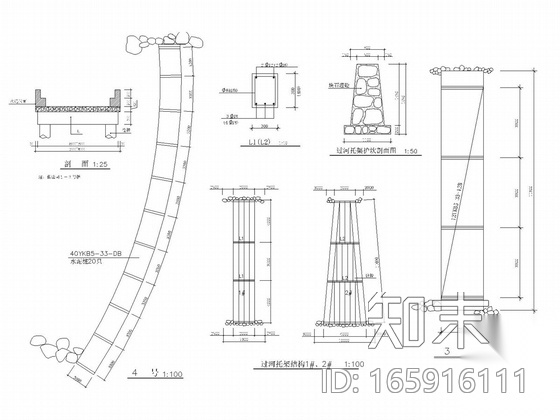 [杭州]城市立交桥景观环境设计工程施工图（cad施工图下载【ID:165916111】