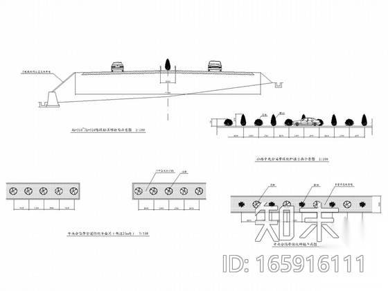 [杭州]城市立交桥景观环境设计工程施工图（cad施工图下载【ID:165916111】