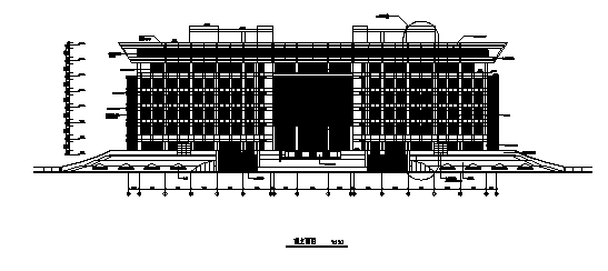 [上海]某大学图书馆建筑施工图（含结构图纸）cad施工图下载【ID:151543147】