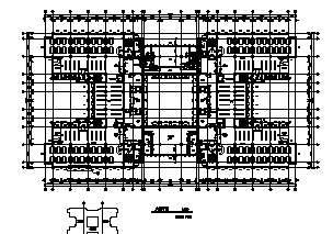 [上海]某大学图书馆建筑施工图（含结构图纸）cad施工图下载【ID:151543147】