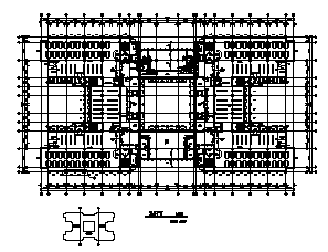 [上海]某大学图书馆建筑施工图（含结构图纸）cad施工图下载【ID:151543147】