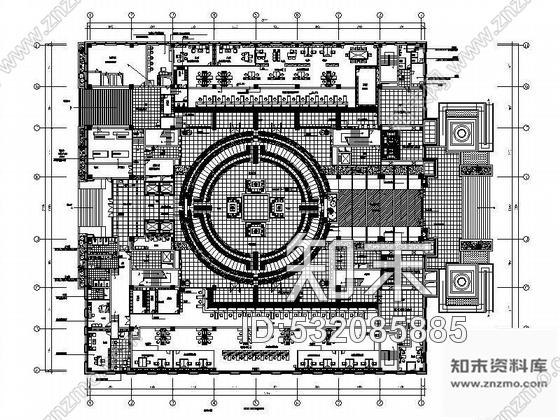 施工图中国人民银行新营业办公楼内装竣工图装饰+效果图+水电施工图下载【ID:532085885】