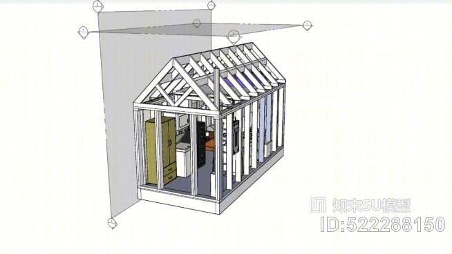 小房子概念SU模型下载【ID:522288150】