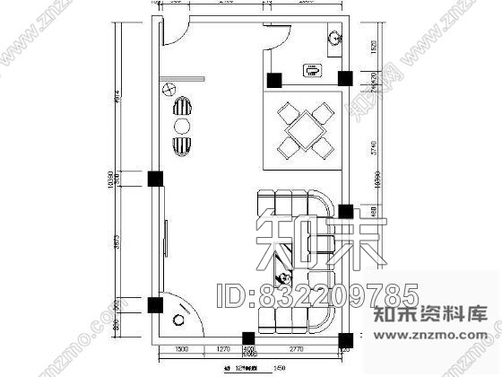 图块/节点63㎡商务包房立面图cad施工图下载【ID:832209785】