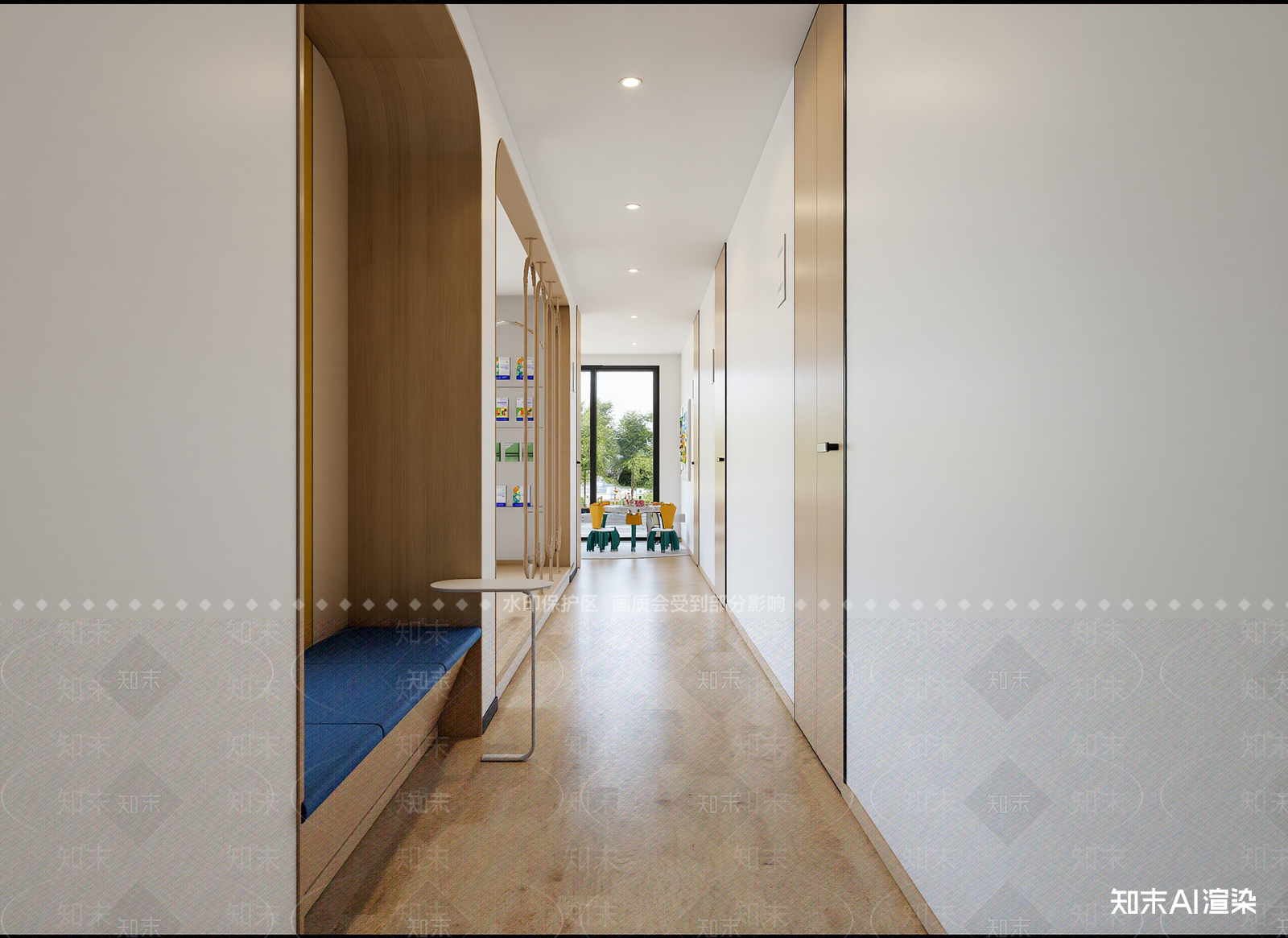 现代走廊3D模型下载【ID:1214634134】