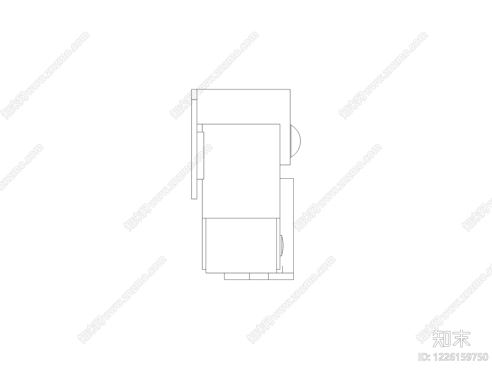 现代柜子CAD图纸