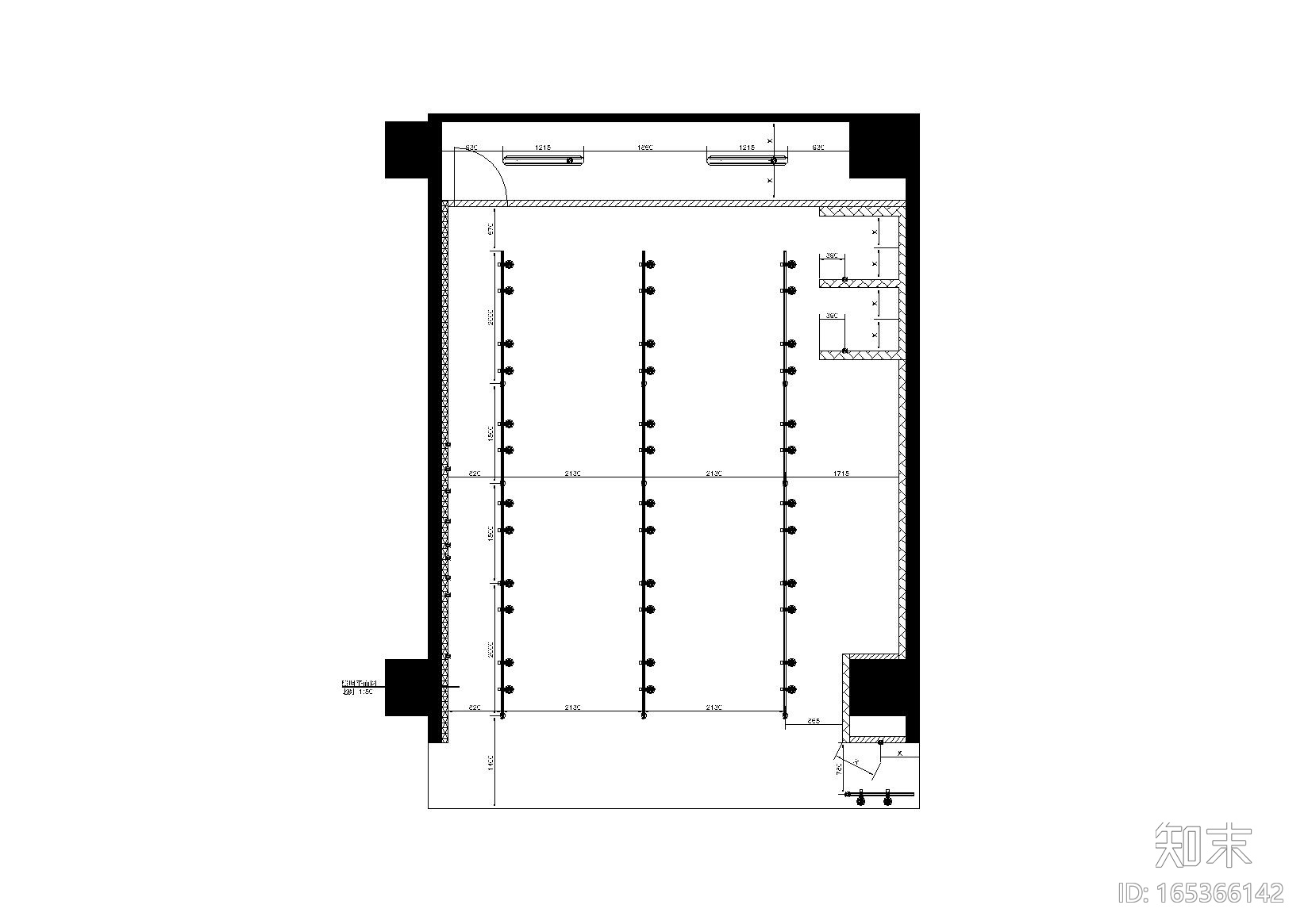 [四川]G-STAR RAW成都王府井百货店施工图cad施工图下载【ID:165366142】