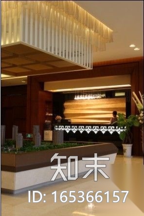 [上海]售楼处室内施工图（含实景）cad施工图下载【ID:165366157】