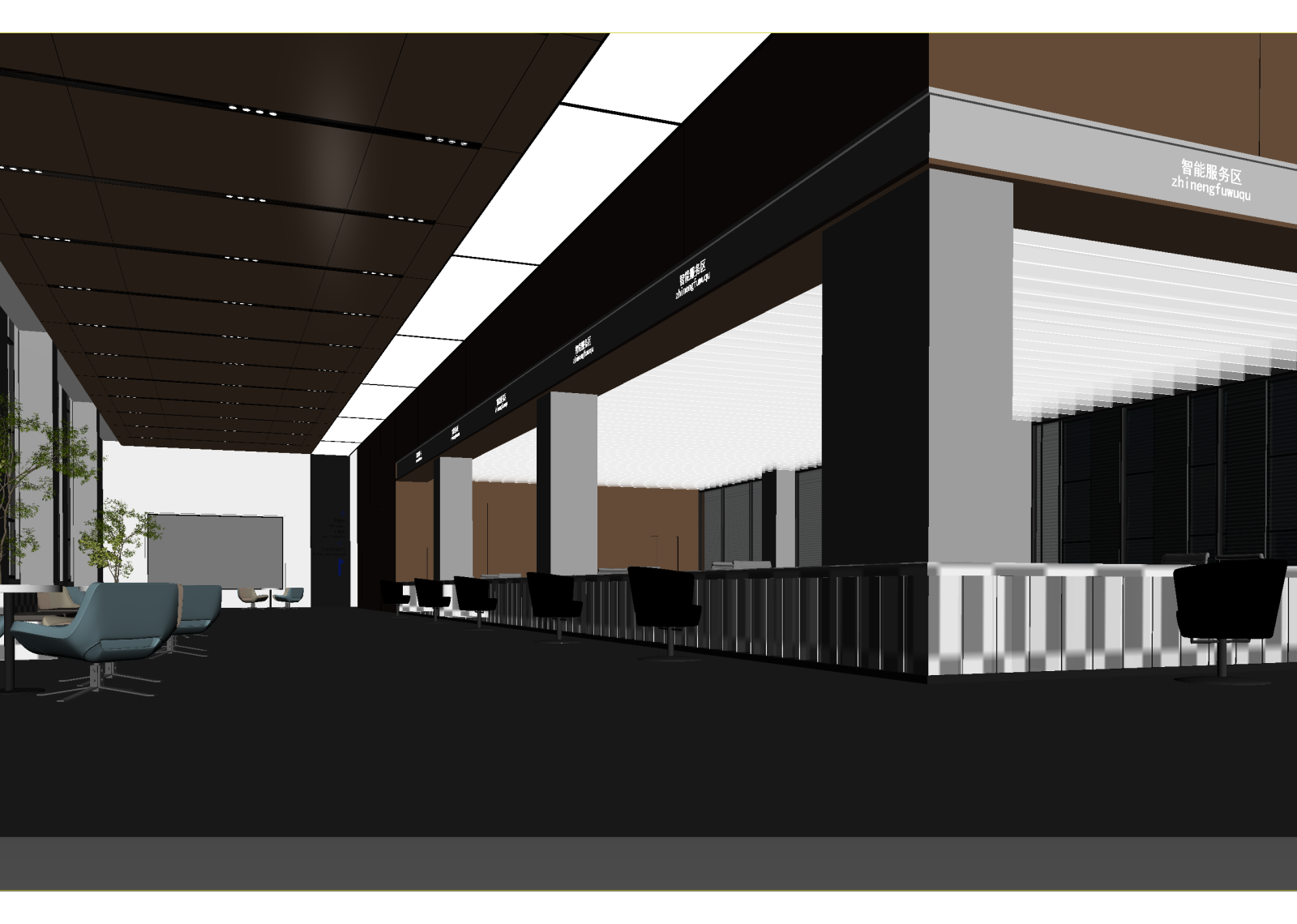 现代售楼处3D模型下载【ID:1214459096】