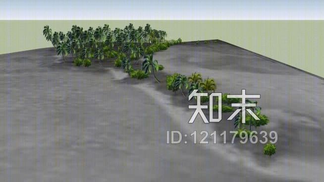 椰子树和红树林01帕尔米拉岛SU模型下载【ID:121179639】