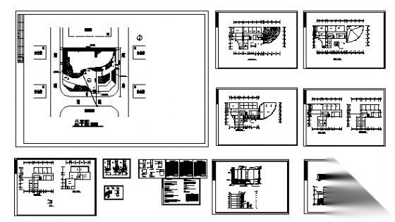 某科技信息六层综合楼建筑图cad施工图下载【ID:151435173】