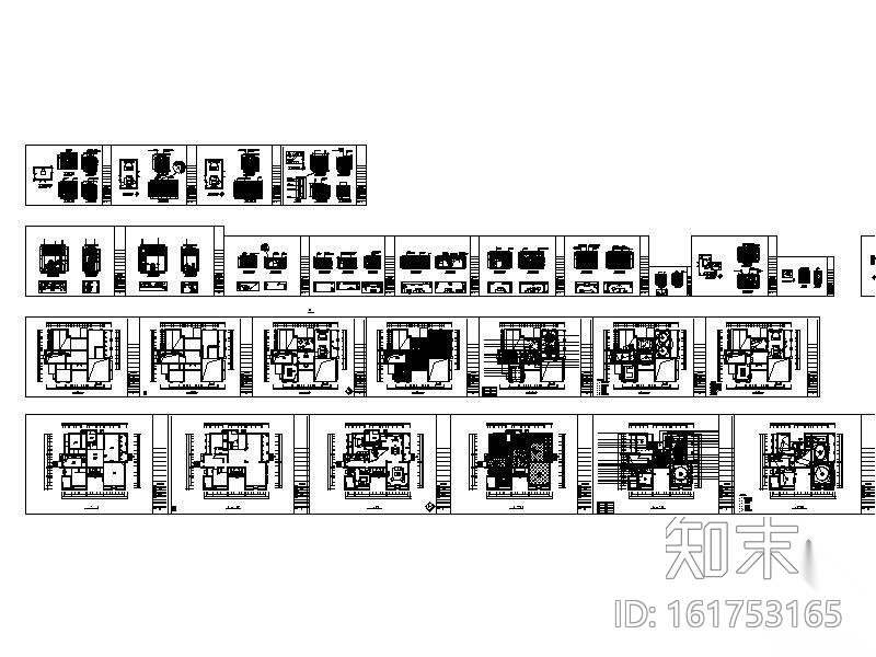 [深圳]豪宅別墅全套详细图纸cad施工图下载【ID:161753165】