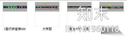 [重庆]现代简约四星级酒店行政套房室内设计施工图cad施工图下载【ID:161960118】