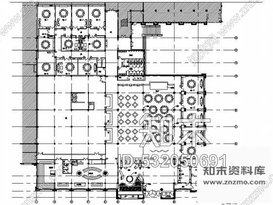 施工图安徽某知名酒店餐饮区装修图含效果cad施工图下载【ID:532050691】