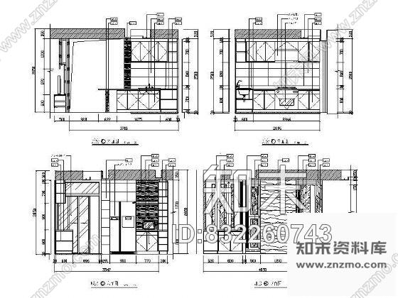 图块/节点厨房立面设计图cad施工图下载【ID:832260743】