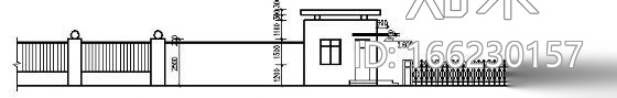 某食品公司大门建筑施工图cad施工图下载【ID:166230157】