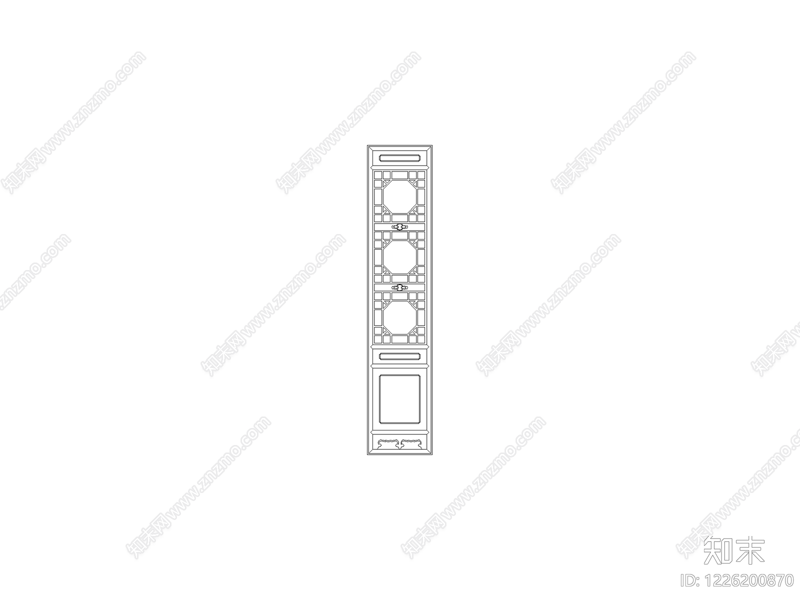 柜子cad施工图下载【ID:1226200870】