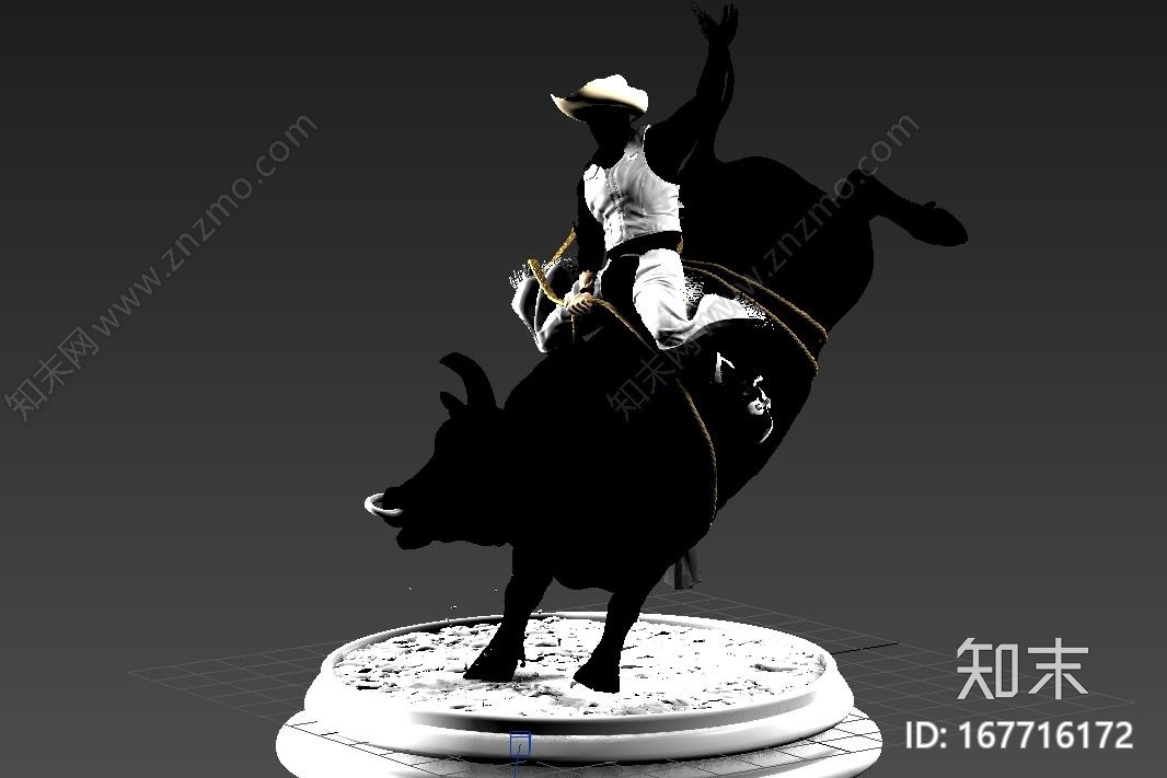 《骑牛比赛》CG模型下载【ID:167716172】