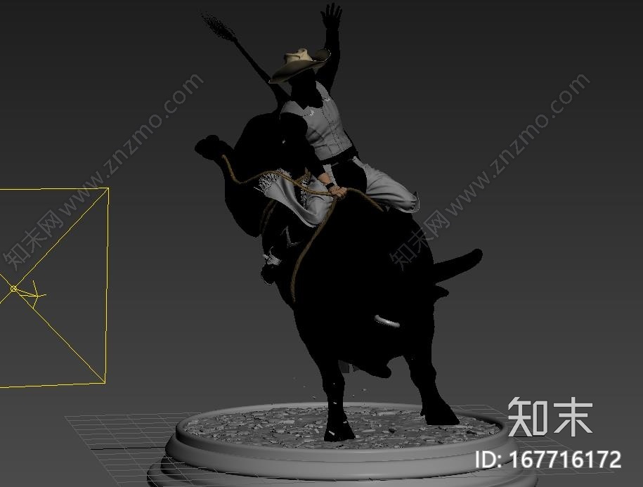 《骑牛比赛》CG模型下载【ID:167716172】