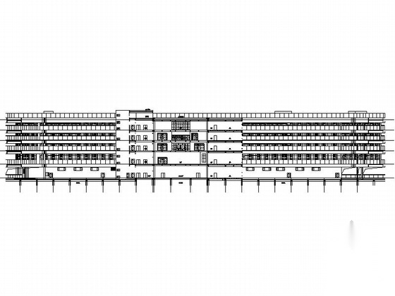 [广东]14层玻璃幕墙立面医院建筑设计施工图（2015年图纸...施工图下载【ID:160722168】