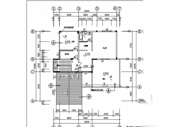 [新农村]2层田园式独栋别墅建筑设计施工图（含效果图）施工图下载【ID:165736126】