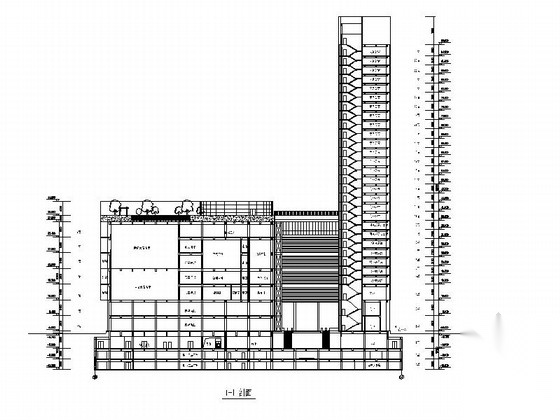 [深圳]现代风格25层知名传媒中心建筑设计方案(含效果图...cad施工图下载【ID:166813161】