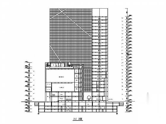 [深圳]现代风格25层知名传媒中心建筑设计方案(含效果图...cad施工图下载【ID:166813161】