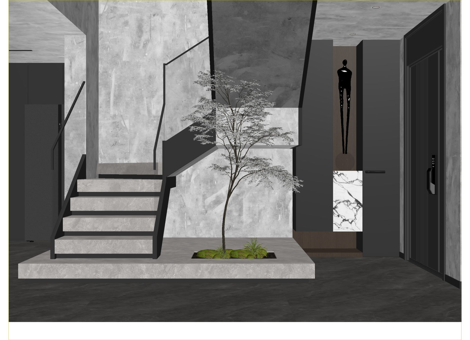 现代大厅3D模型下载【ID:1214677425】