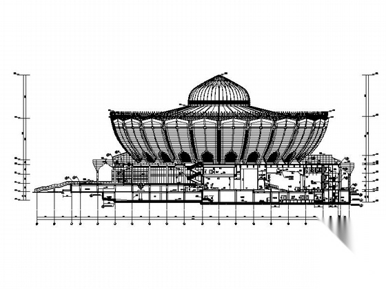 [宁夏]某六层大型甲等歌剧院建筑施工图施工图下载【ID:164865162】