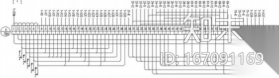 某加压泵站PLC柜接线设计图cad施工图下载【ID:167091169】