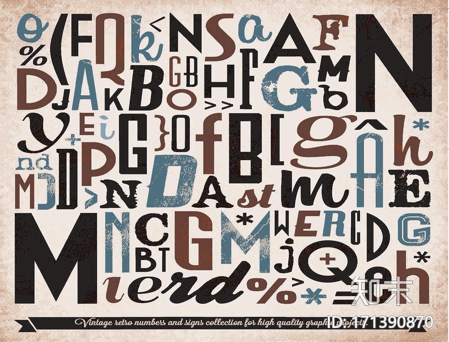 字母仿古砖贴图下载【ID:171390870】