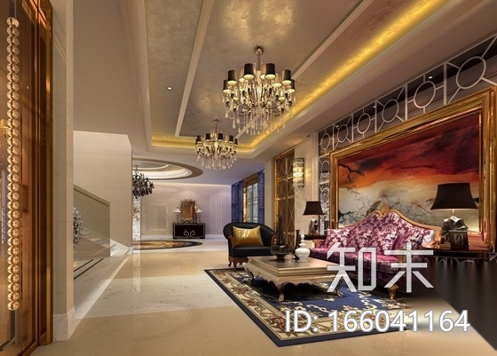 [苏州]某国际高档商务会所室内装修图（含效果）cad施工图下载【ID:166041164】