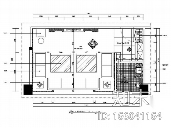 [苏州]某国际高档商务会所室内装修图（含效果）cad施工图下载【ID:166041164】