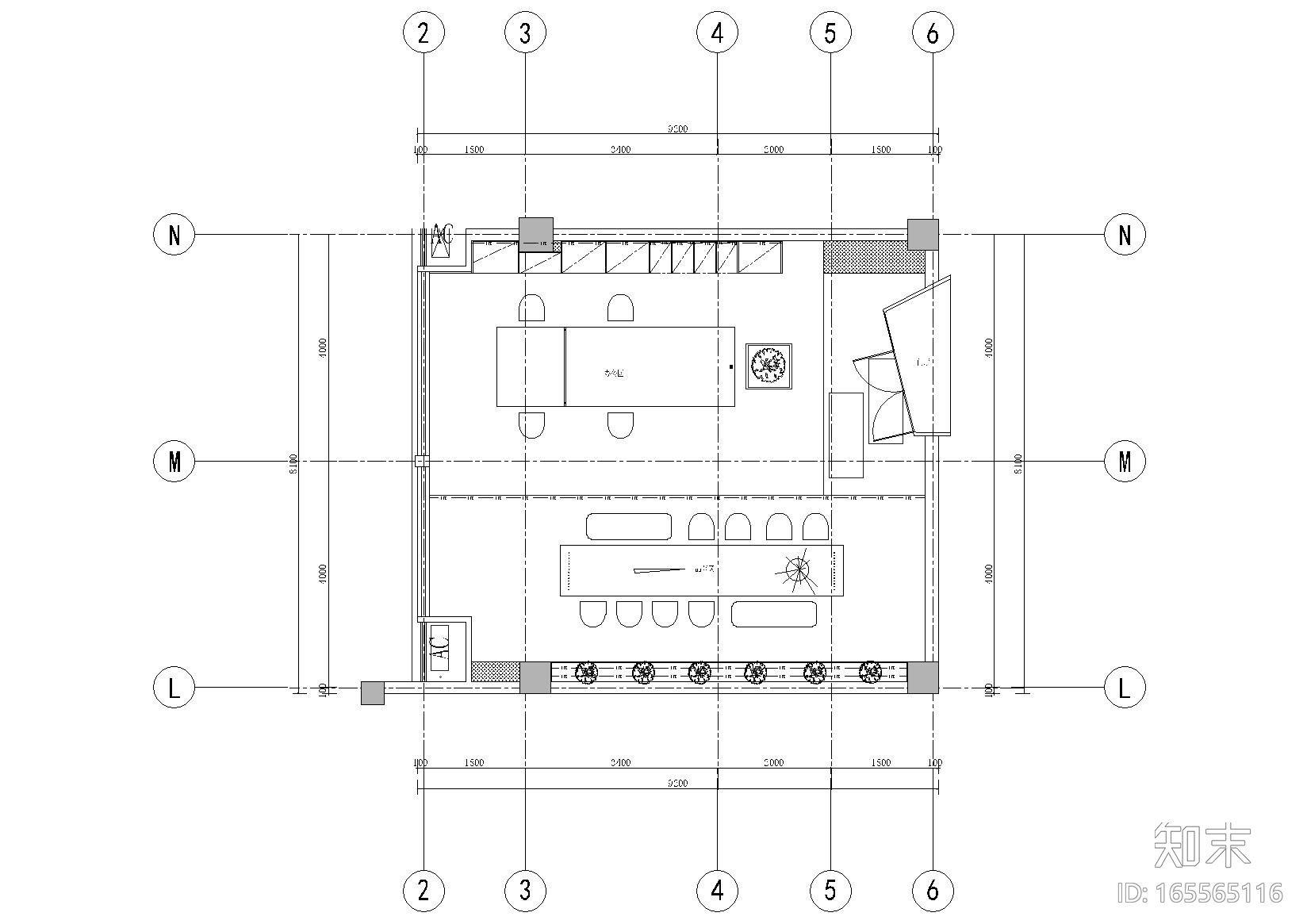 [苏州]大汉富邦办公室设计施工图+官方摄影cad施工图下载【ID:165565116】