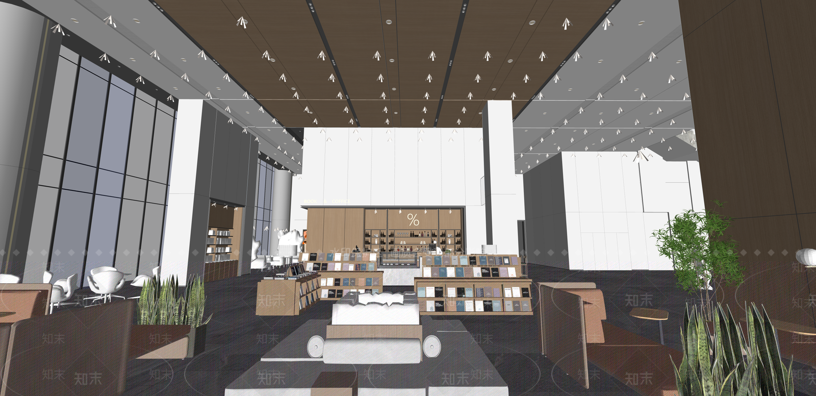 现代文创展厅SU模型下载【ID:1215203168】