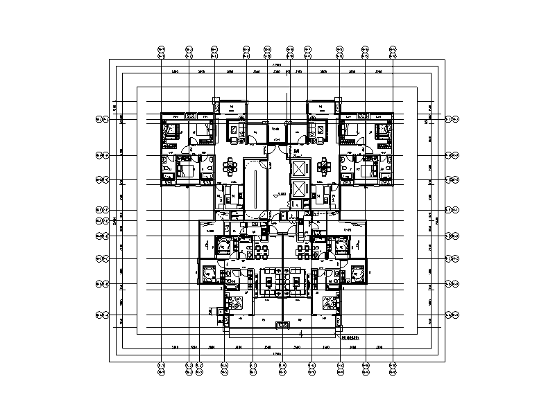 大型高层住宅及商业公建配套建筑施工图施工图下载【ID:165601180】