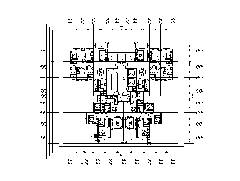 大型高层住宅及商业公建配套建筑施工图施工图下载【ID:165601180】