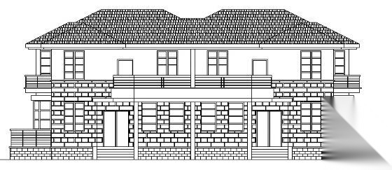 某二层别墅（C4型）建筑方案图cad施工图下载【ID:149919120】