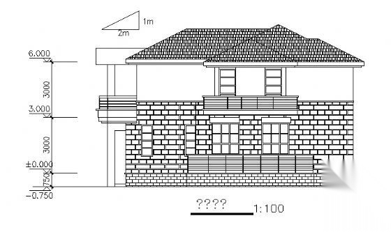 某二层别墅（C4型）建筑方案图cad施工图下载【ID:149919120】